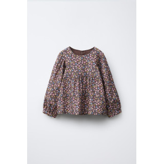 БЛУЗКА С ЦВЕТОЧНЫМ ПРИНТОМ