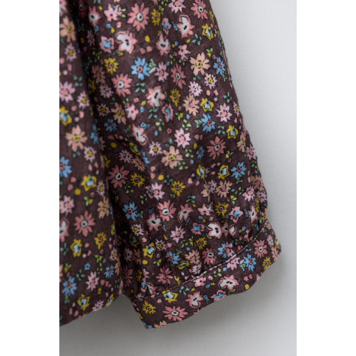 БЛУЗКА С ЦВЕТОЧНЫМ ПРИНТОМ