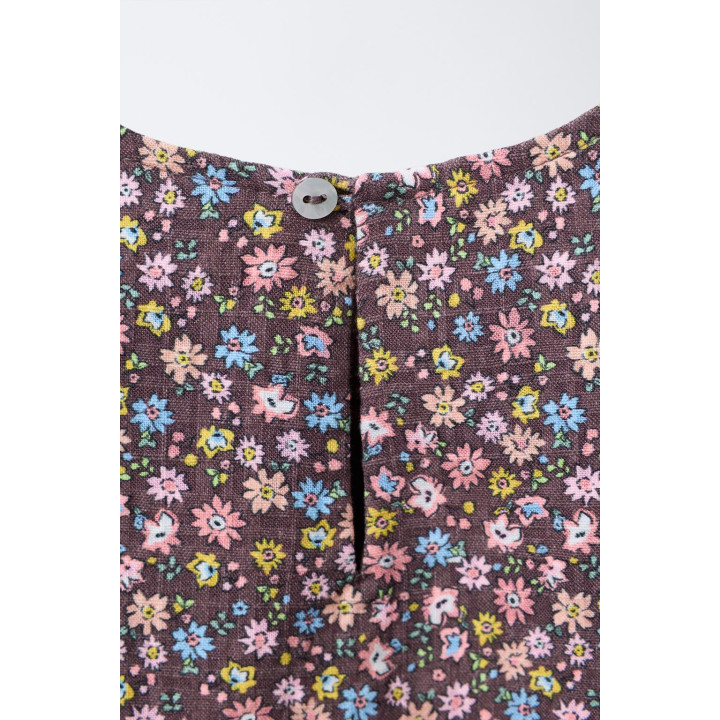 БЛУЗКА С ЦВЕТОЧНЫМ ПРИНТОМ