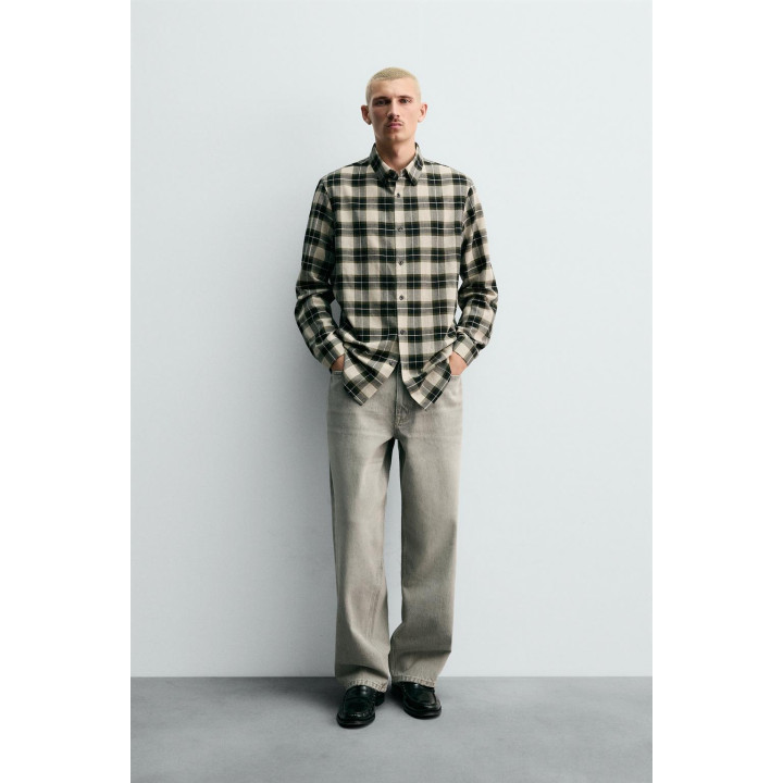 Рубашка клетчатая из шерстяной смеси