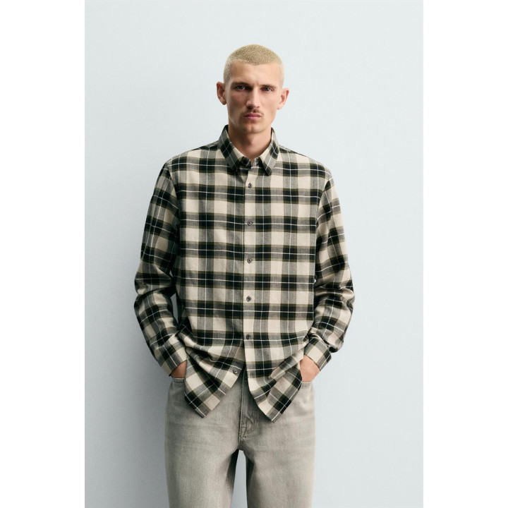 Рубашка клетчатая из шерстяной смеси