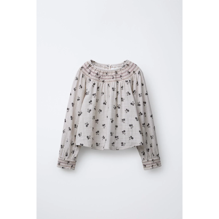 БЛУЗА В КЛЕТКУ И С ЦВЕТОЧНЫМ ПРИНТОМ