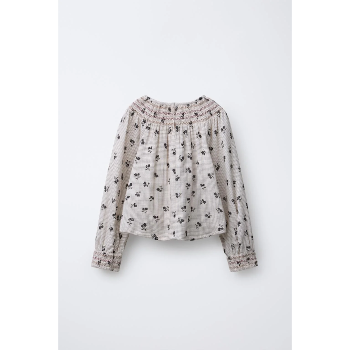 БЛУЗА В КЛЕТКУ И С ЦВЕТОЧНЫМ ПРИНТОМ