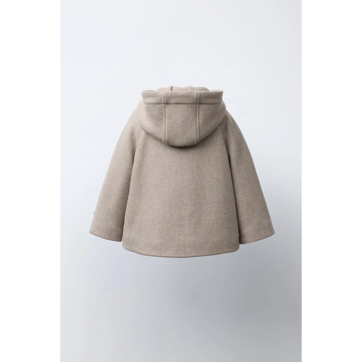 Пальто с капюшоном из шерсти manteco®