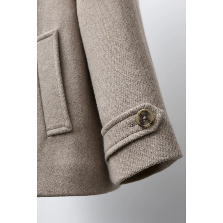 Пальто с капюшоном из шерсти manteco®