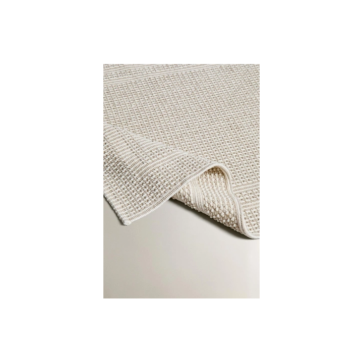 CHECK TEXTURED BATH MAT