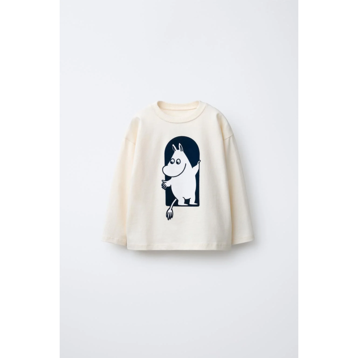 Футболка с принтом moomin © из флокированной ткани