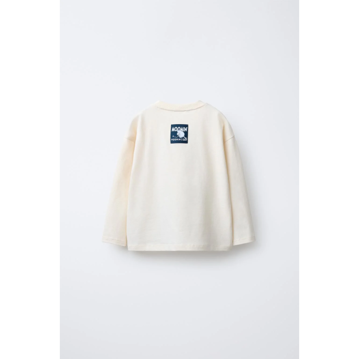 Футболка с принтом moomin © из флокированной ткани