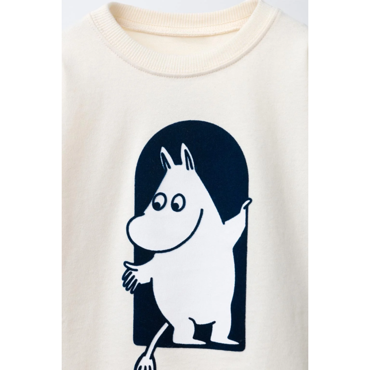 Футболка с принтом moomin © из флокированной ткани