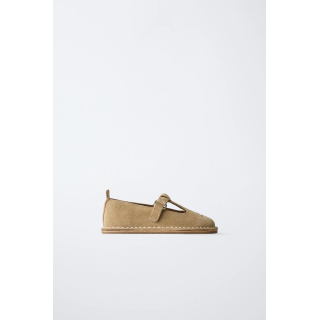 КОЖАНЫЕ БАЛЕТКИ T С ВЫШИВКОЙ