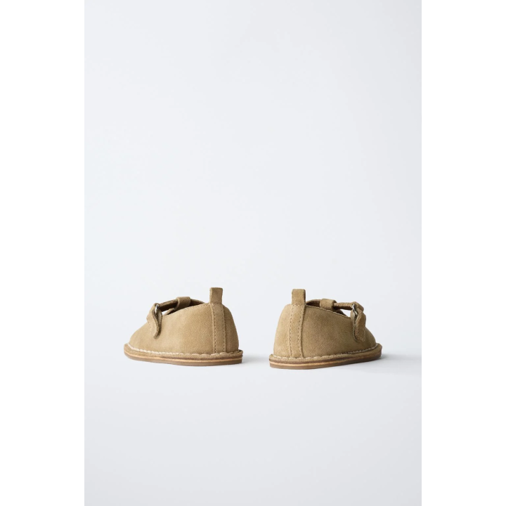 КОЖАНЫЕ БАЛЕТКИ T С ВЫШИВКОЙ