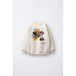 Свитшот с принтом моны лизы микки и минни маус © disney