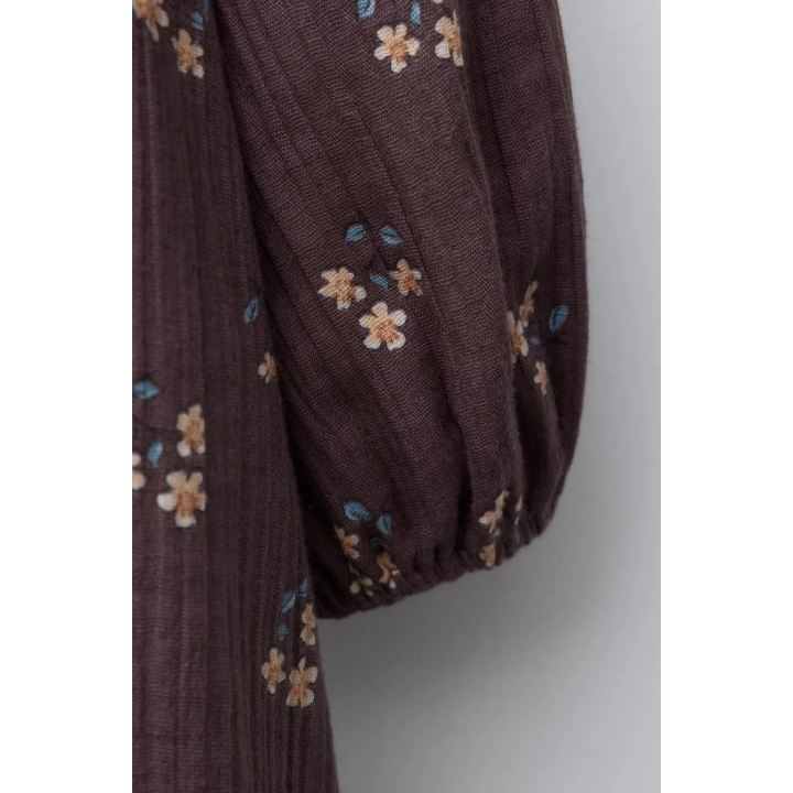 ПЛАТЬЕ С РЕЛЬЕФНЫМ ЦВЕТОЧНЫМ ПРИНТОМ