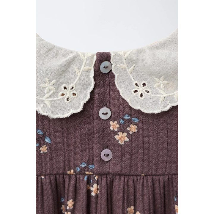 ПЛАТЬЕ С РЕЛЬЕФНЫМ ЦВЕТОЧНЫМ ПРИНТОМ