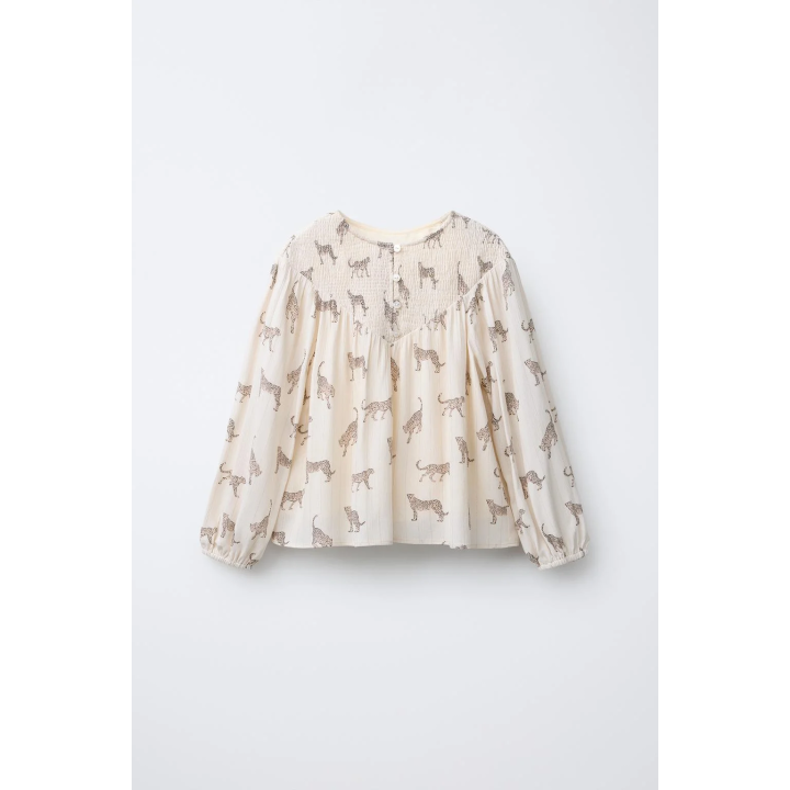 РУБАШКА С ЛЕОПАРДОВЫМ ПРИНТОМ