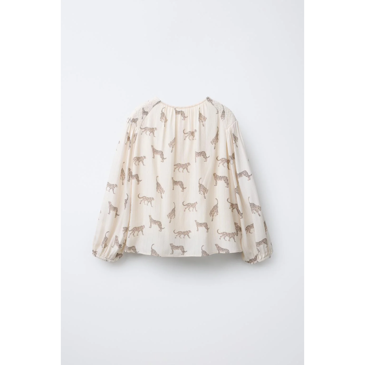 РУБАШКА С ЛЕОПАРДОВЫМ ПРИНТОМ