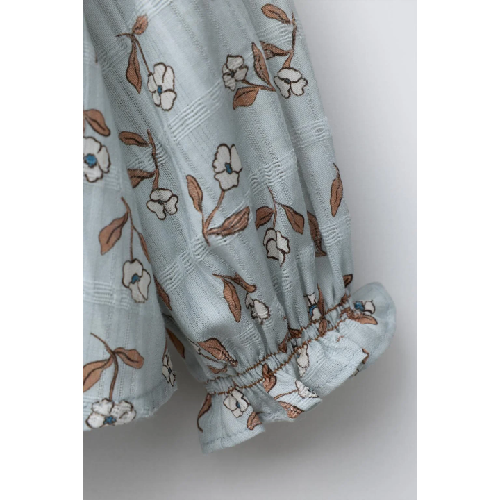 БЛУЗА С ЦВЕТОЧНЫМ ПРИНТОМ