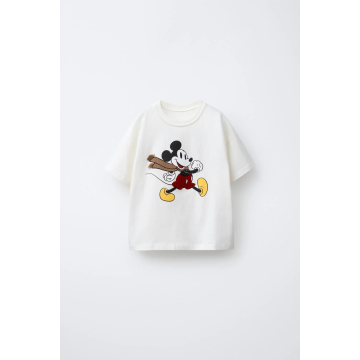 ФУТБОЛКА С ВЫШИВКОЙ «МИККИ МАУС» © DISNEY ИЗ ПЛОТНОГО ТРИКОТАЖА