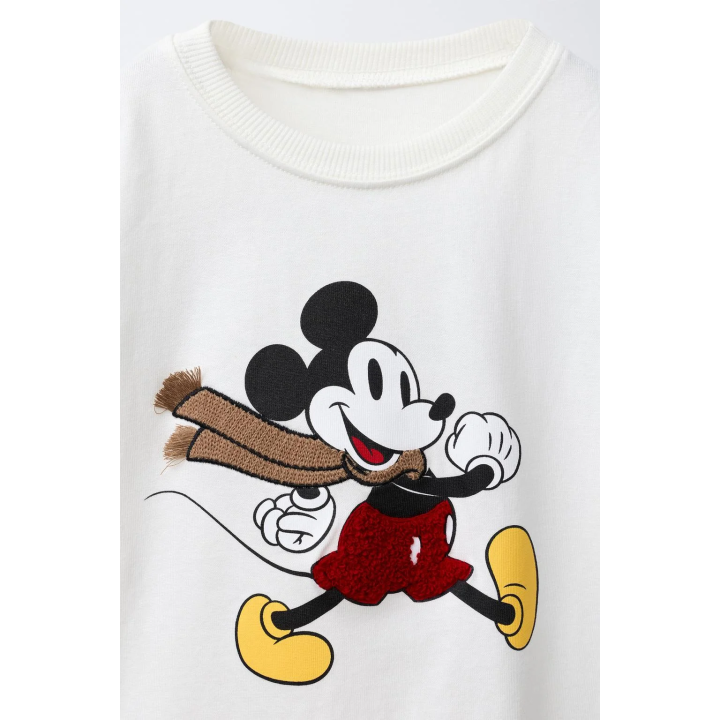 ФУТБОЛКА С ВЫШИВКОЙ «МИККИ МАУС» © DISNEY ИЗ ПЛОТНОГО ТРИКОТАЖА
