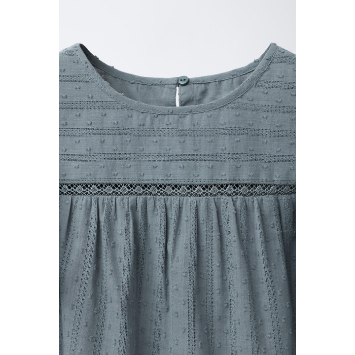 Блузка с оборками из кружева