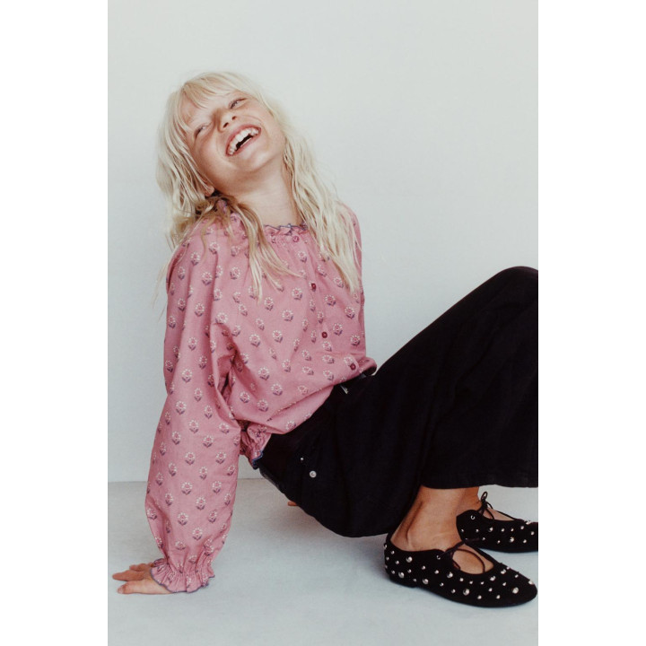 Блузка с цветочным принтом