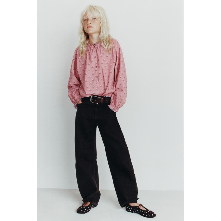 Блузка с цветочным принтом