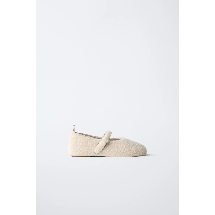 БАЛЕТКИ ИЗ ИСКУССТВЕННОГО МЕХА