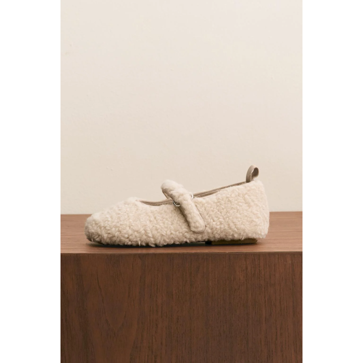 БАЛЕТКИ ИЗ ИСКУССТВЕННОГО МЕХА