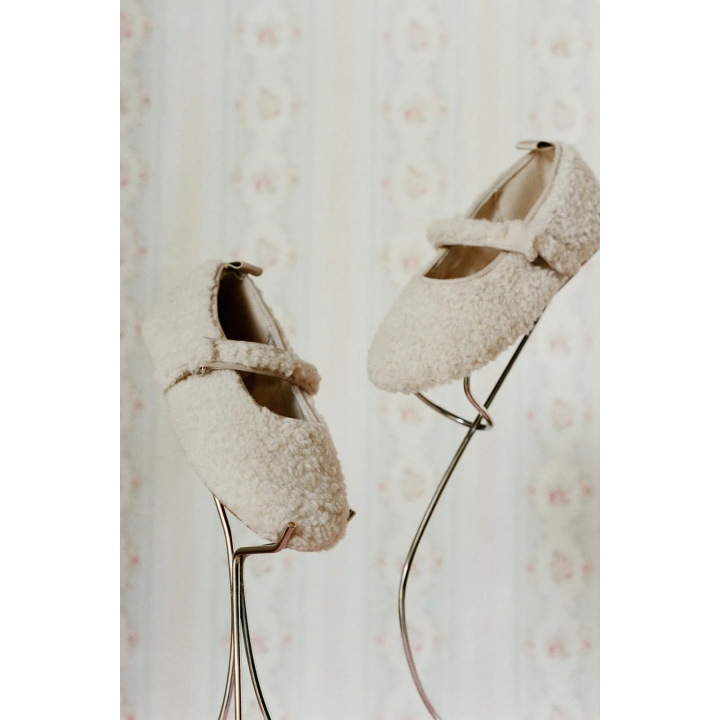 БАЛЕТКИ ИЗ ИСКУССТВЕННОГО МЕХА