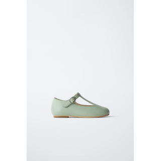 Туфли балетки из овечьей кожи с t-образным ремешком limited edition