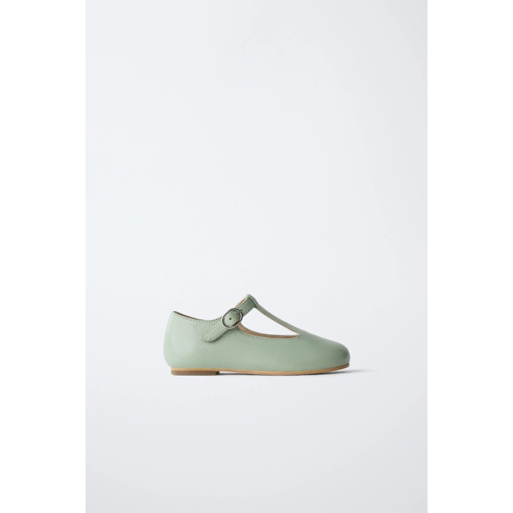 Туфли балетки из овечьей кожи с t-образным ремешком limited edition