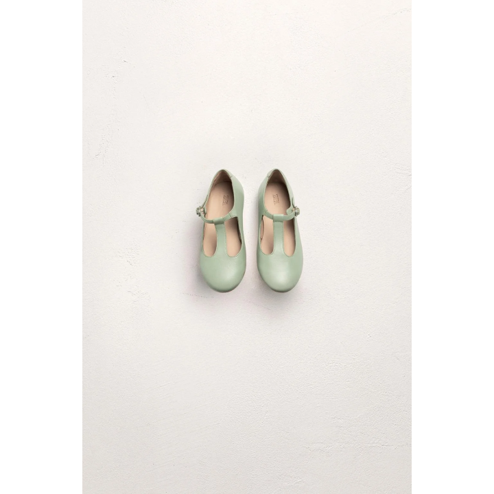 Туфли балетки из овечьей кожи с t-образным ремешком limited edition