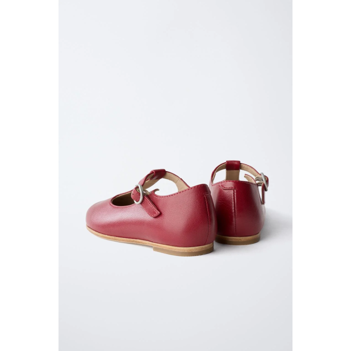 Туфли-балетки на t-образной застежке limited edition из кожи