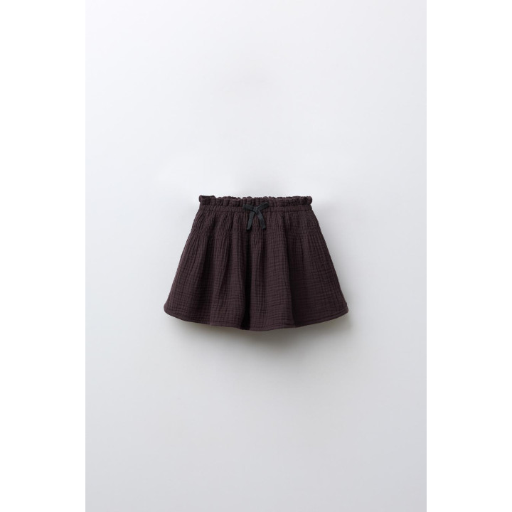 ЮБКА-ШОРТЫ С БАНТОМ И ТЕКСТУРОЙ