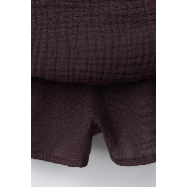 ЮБКА-ШОРТЫ С БАНТОМ И ТЕКСТУРОЙ