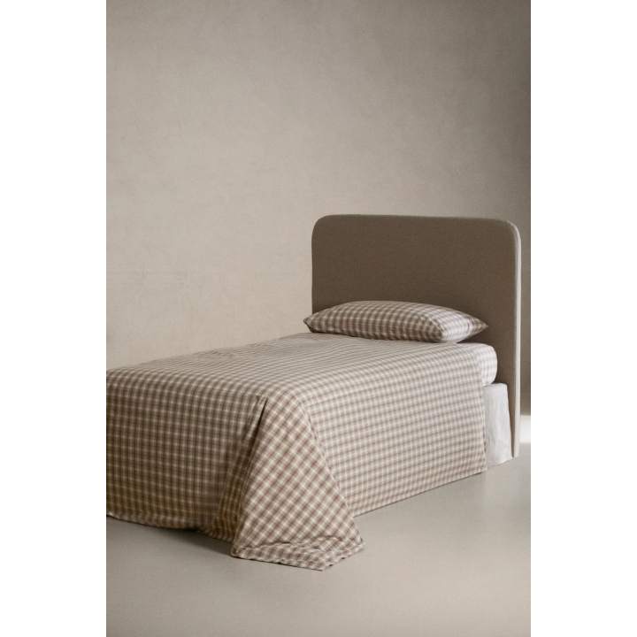 Детское клетчатое плановое одеяло из фланели