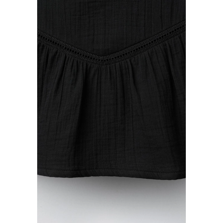 ЮБКА С ВОЛАНОМ И ОТДЕЛКОЙ ПРОШВОЙ