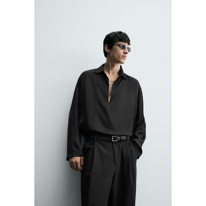 АТЛАСНАЯ РУБАШКА-ПОЛО