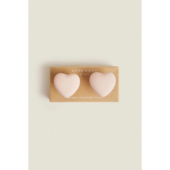 PACK OF CHILDREN'S HEART DOOR KNOBS (PACK OF 2)