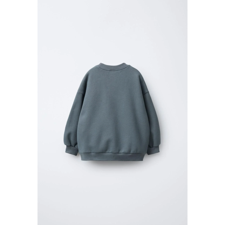 ТОЛСТОВКА С НАДПИСЬЮ И НАШИВКОЙ