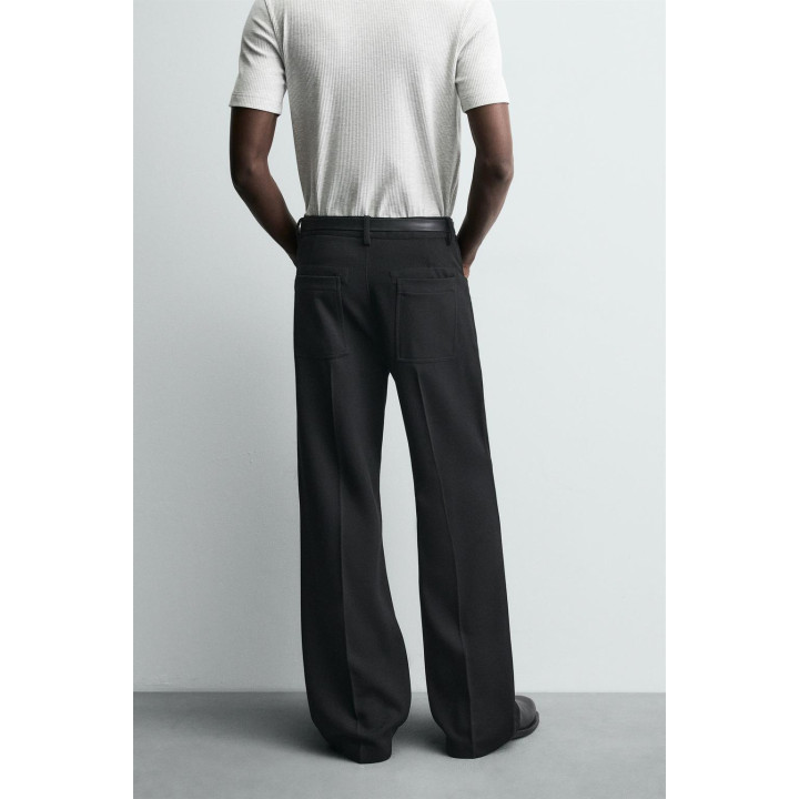 БРЮКИ FLARE FIT ИЗ САРЖИ