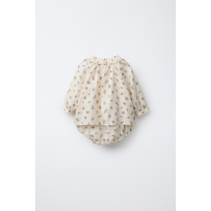 ПЛАТЬЕ-БОДИ С ЦВЕТОЧНЫМ ПРИНТОМ