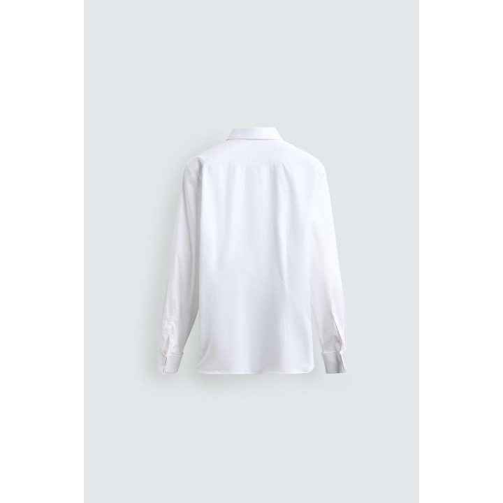 РУБАШКА ИЗ РЕЛЬЕФНОЙ ТКАНИ С МАНЖЕТАМИ ПОД ЗАПОНКИ