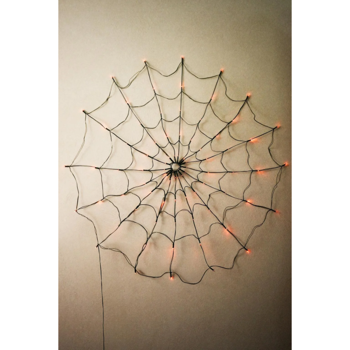 CHILDREN’S HALLOWEEN SPIDER WEB LIGHT DECORATION GARLAND