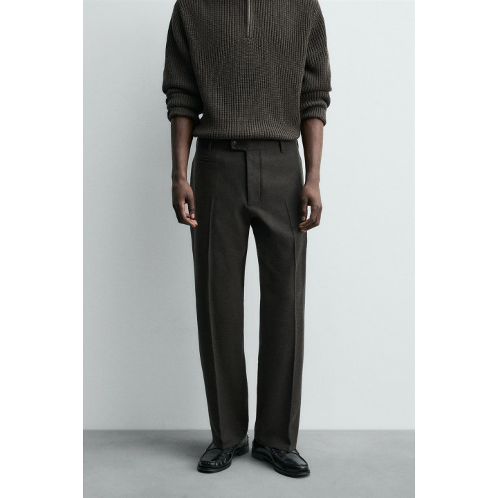 БРЮКИ REGULAR FIT ИЗ ФЛАНЕЛИ