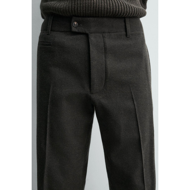 БРЮКИ REGULAR FIT ИЗ ФЛАНЕЛИ