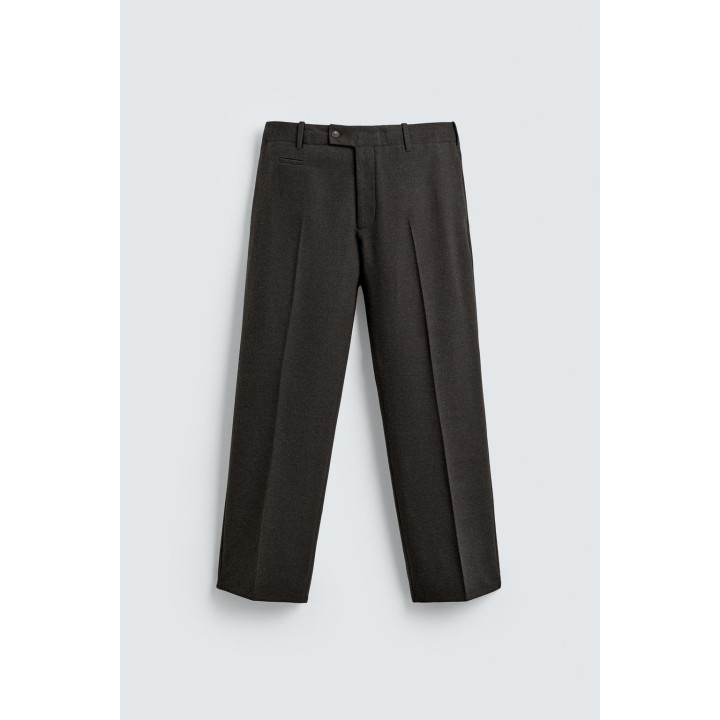 БРЮКИ REGULAR FIT ИЗ ФЛАНЕЛИ