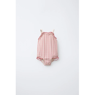 1-6 ЛЕТ/КУПАЛЬНИК С ПРИНТОМ «СЕРДЦА»