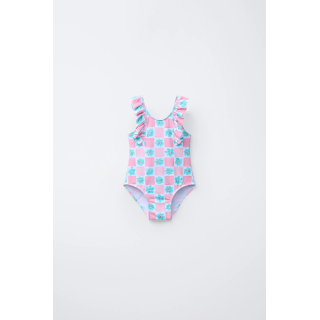 Купальник в цветочном дизайне для детей от 1 до 6 лет