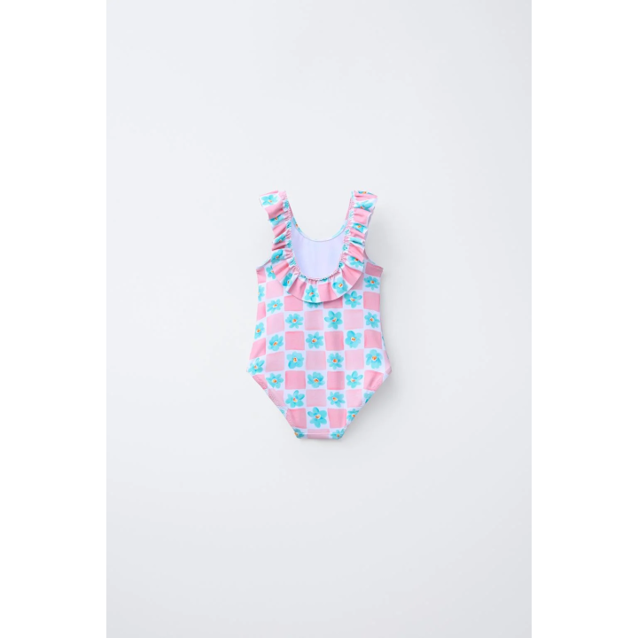 Купальник в цветочном дизайне для детей от 1 до 6 лет